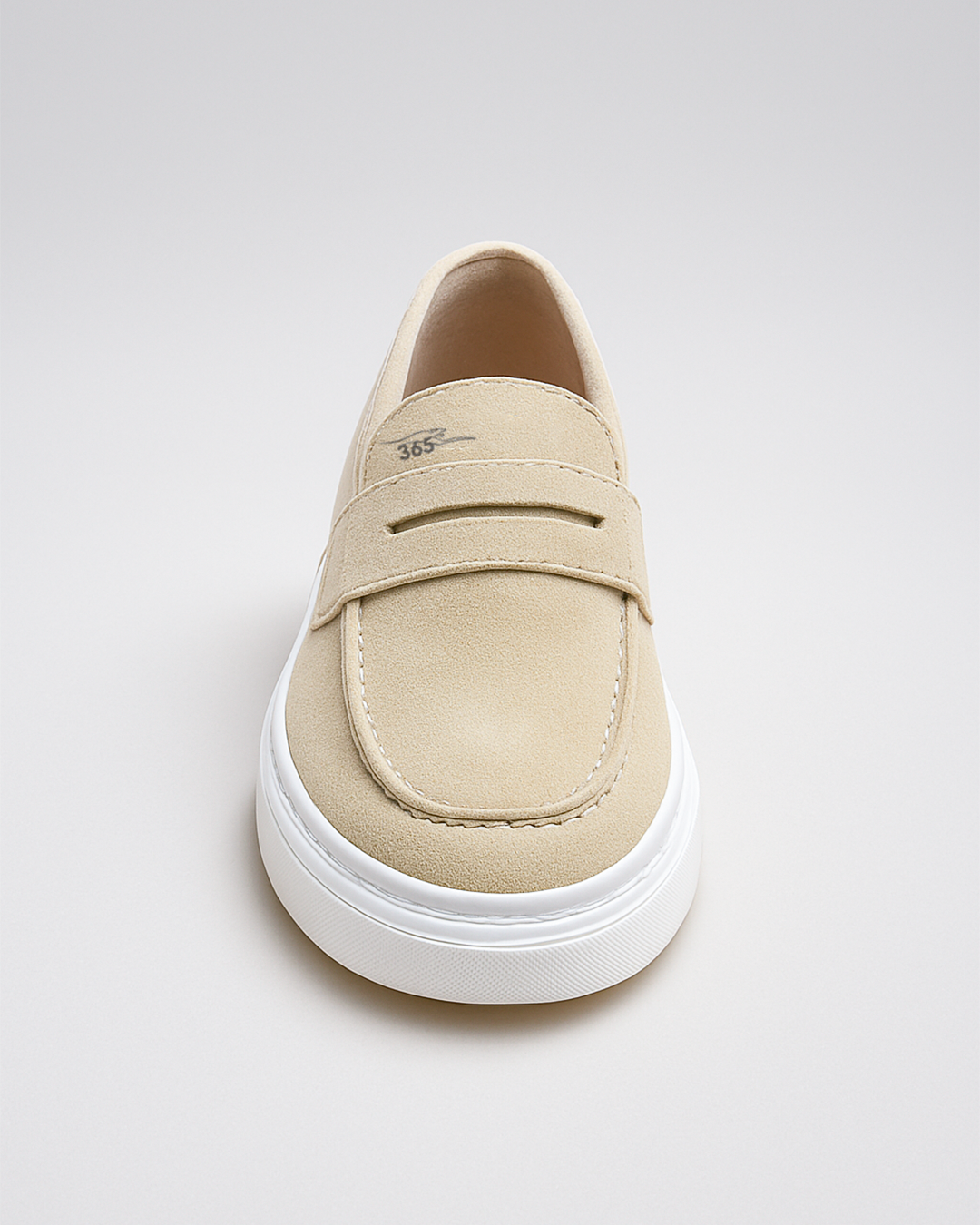 Mocassim Loafer de Couro Bege 365