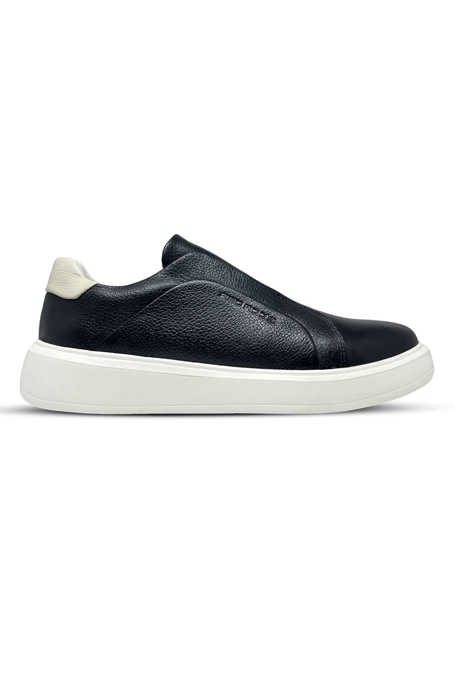 Tênis Couro Preto Elastic VT02 365