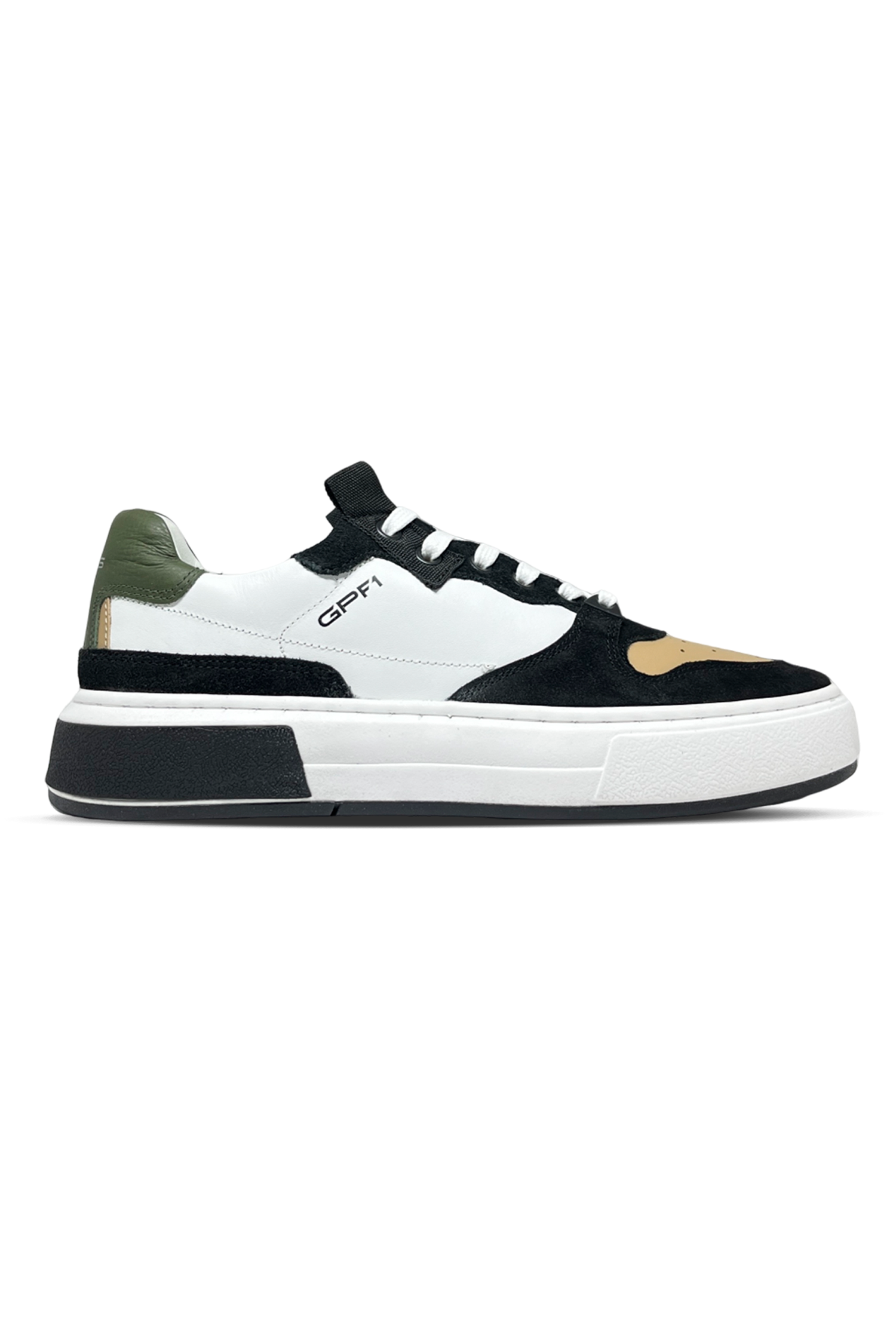 Tênis Couro RR´S GPF1 Branco Bege