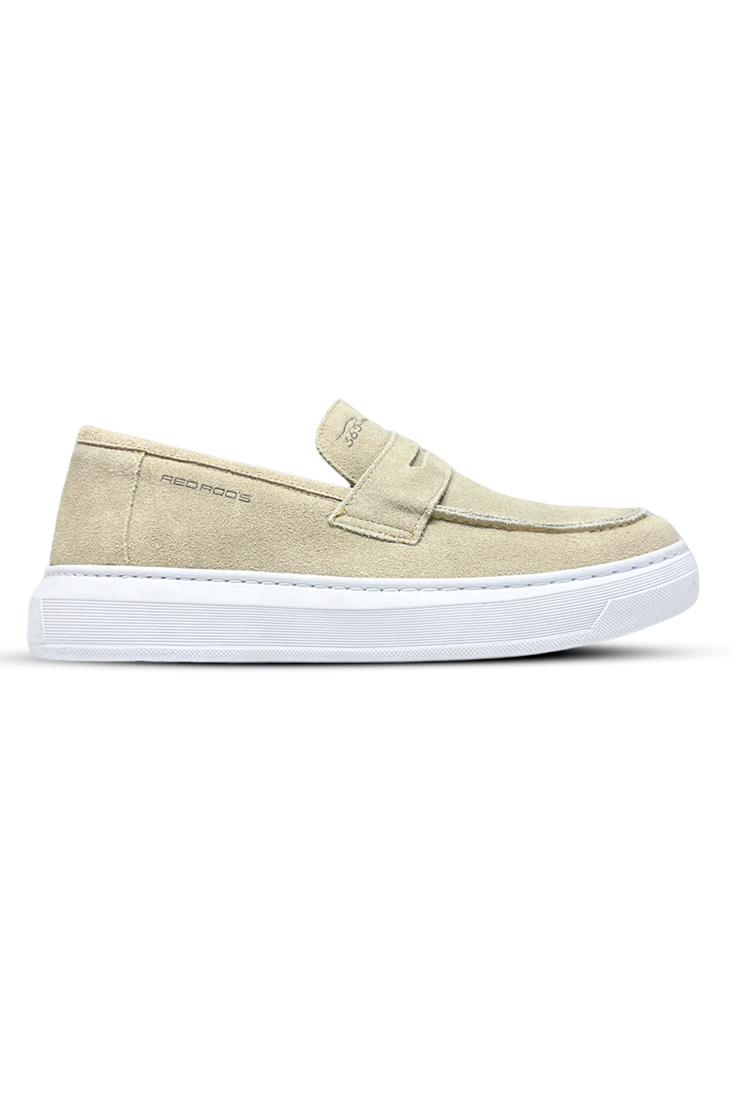 Mocassim Loafer de Couro Bege 365