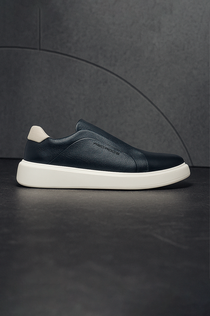 Tênis Couro Preto Elastic VT02 365
