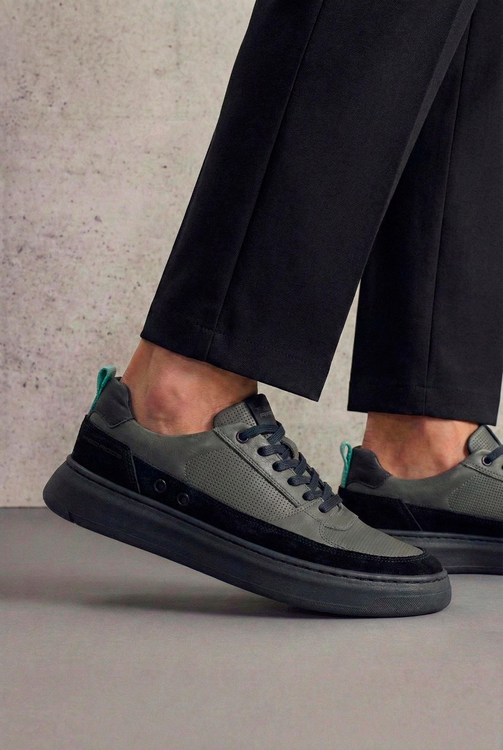 Tênis Couro RR´S Nine Eleven Chumbo