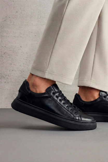 Tênis Couro Panamera All Black