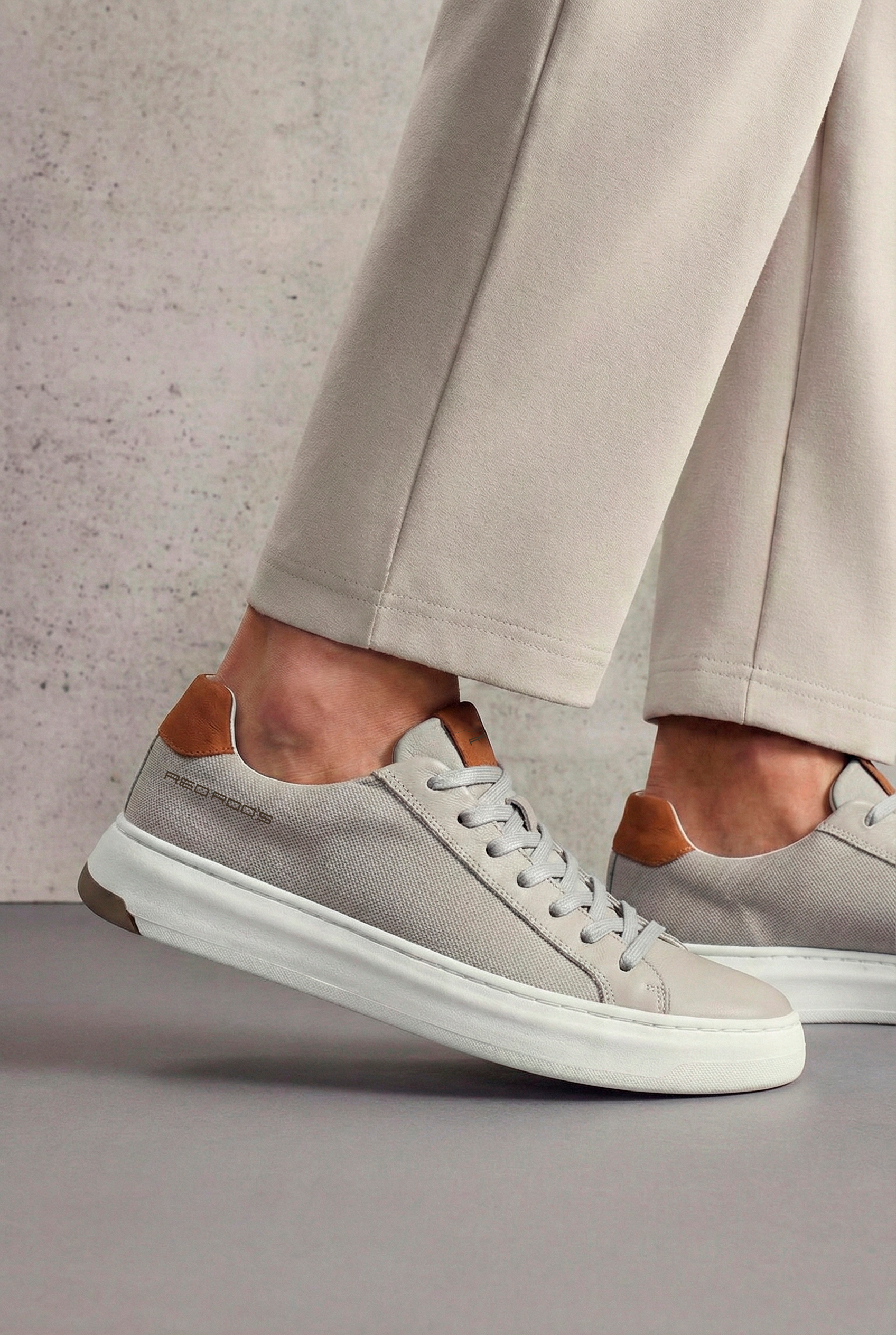 Tênis Couro RR´S Porscha Cinza