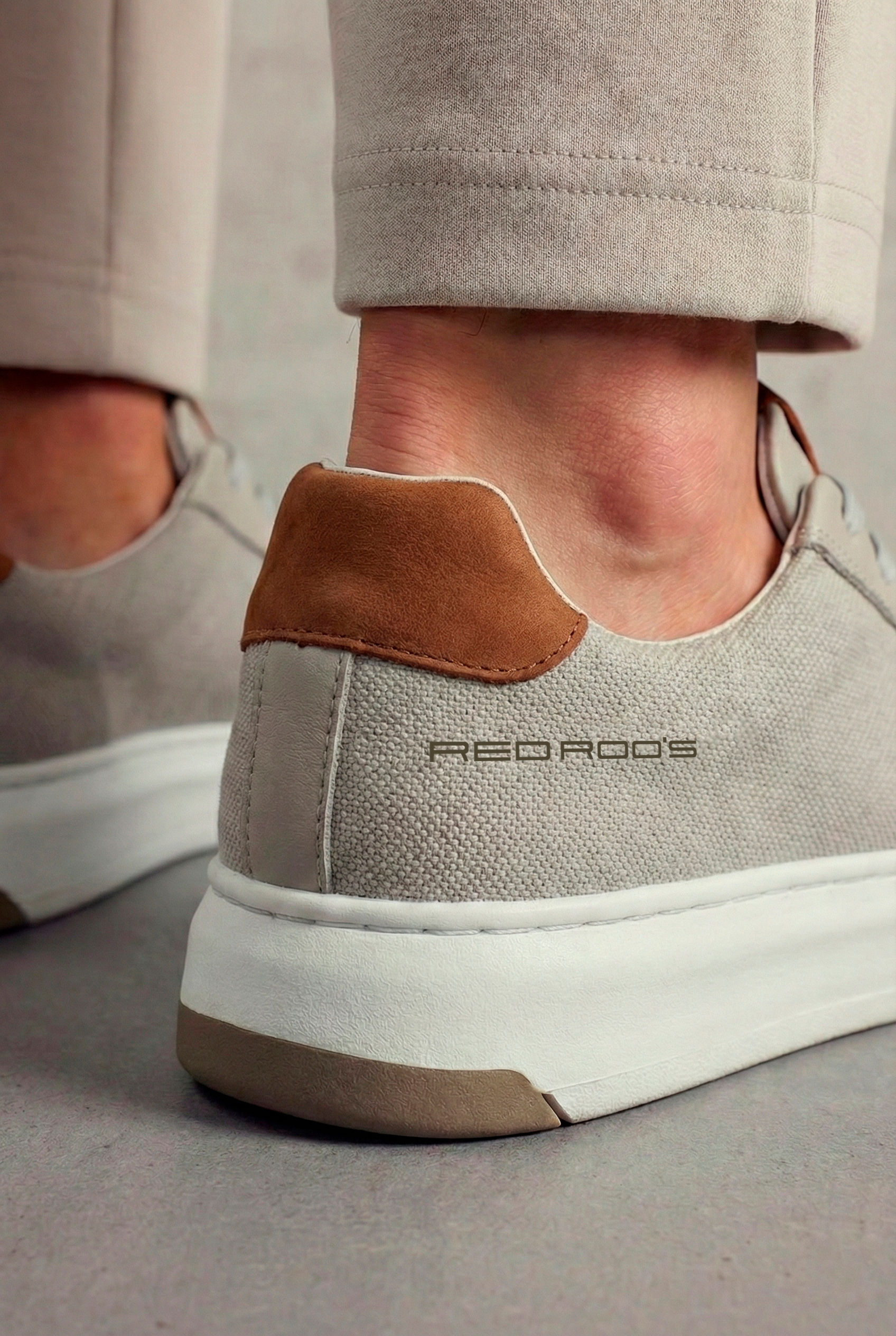 Tênis Couro RR´S Porscha Cinza